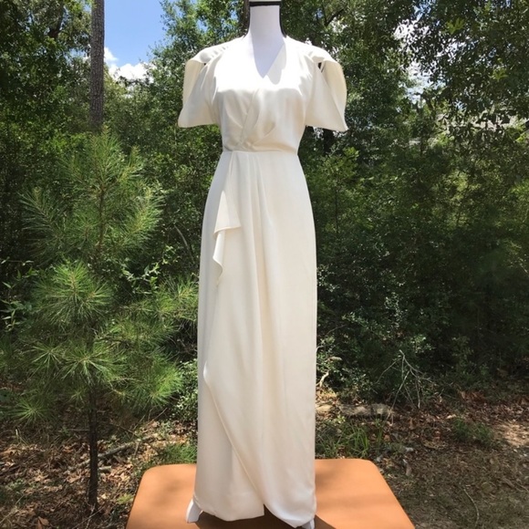 J Crew Adrianne Ruffle Wedding Dress Size 2 - Picture 5 of 11